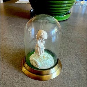 Precious Moments 1990 Pewter Summer Season Figurine with Dome